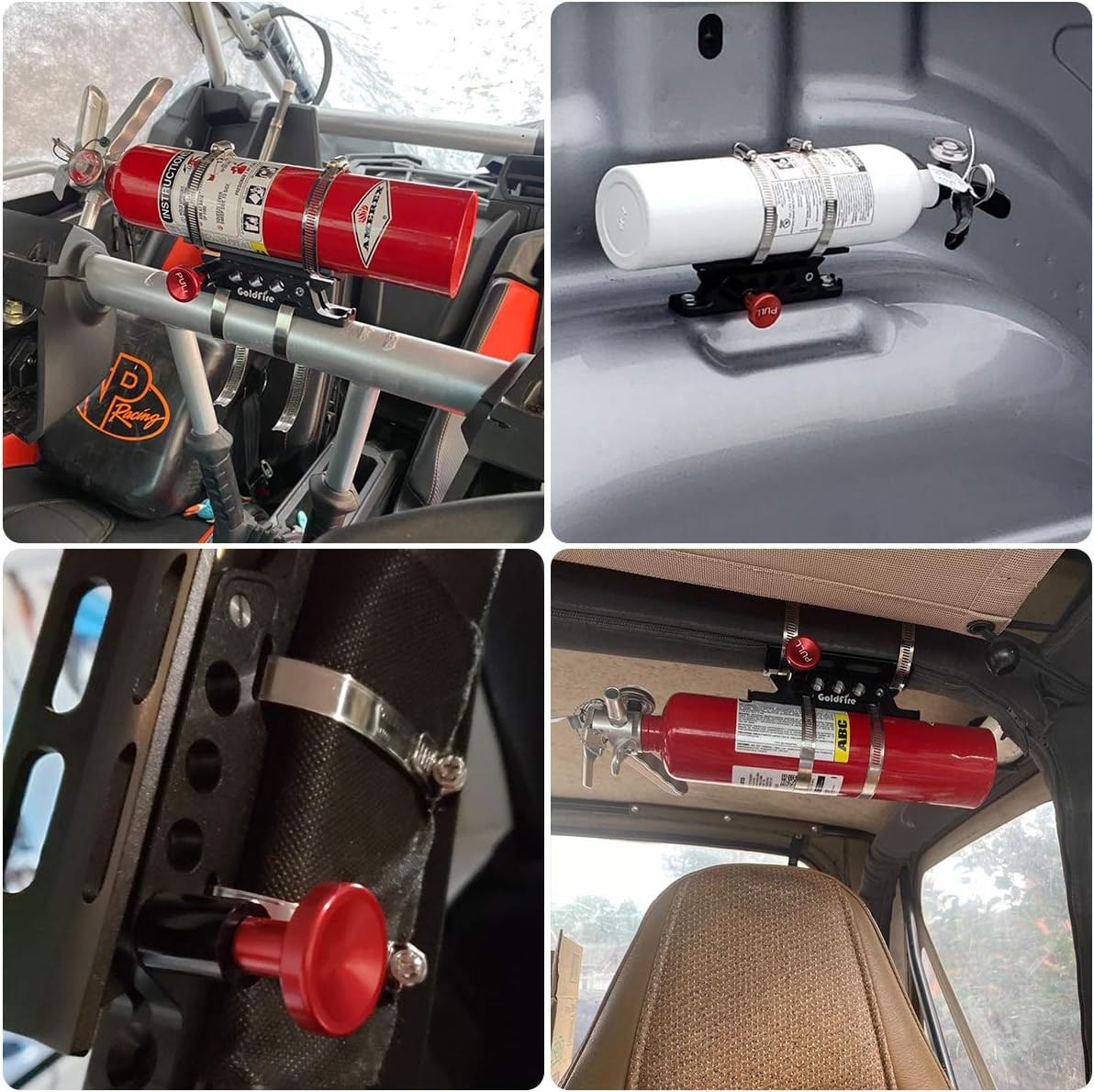 Quick Release Fire Extinguisher Mount Bracket Holder Roll Bar Mount