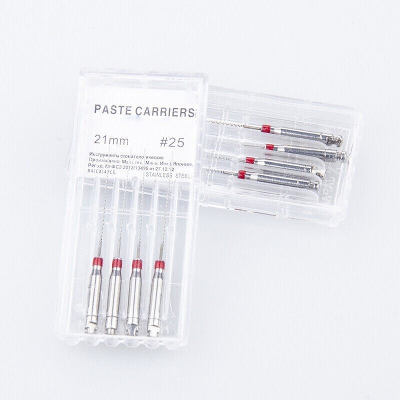 4Pcs/Box Dental Rotary Fillers Paste Carriers 21/25mm For Low Speed Handpiece