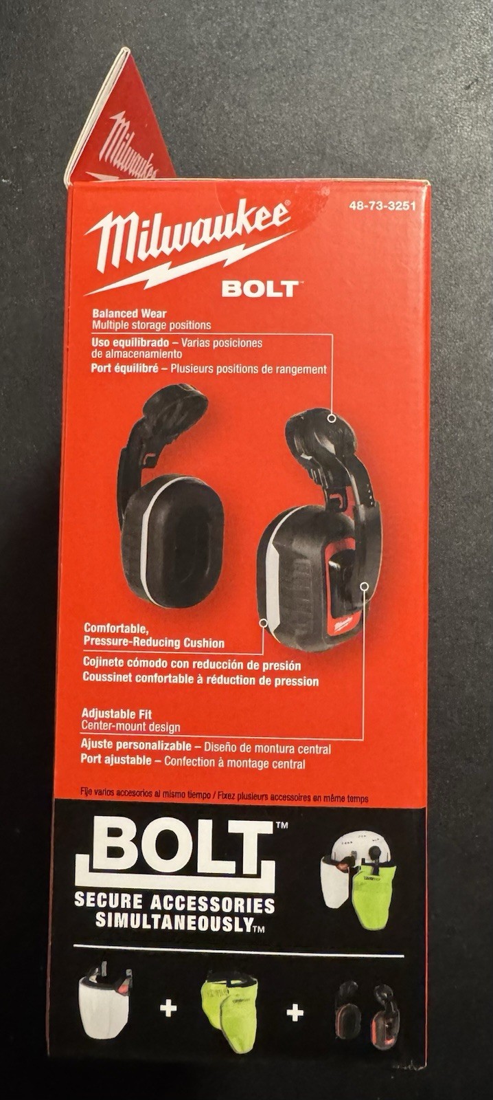 Milwaukee 48-73-3251 BOLT 26dB Earmuffs