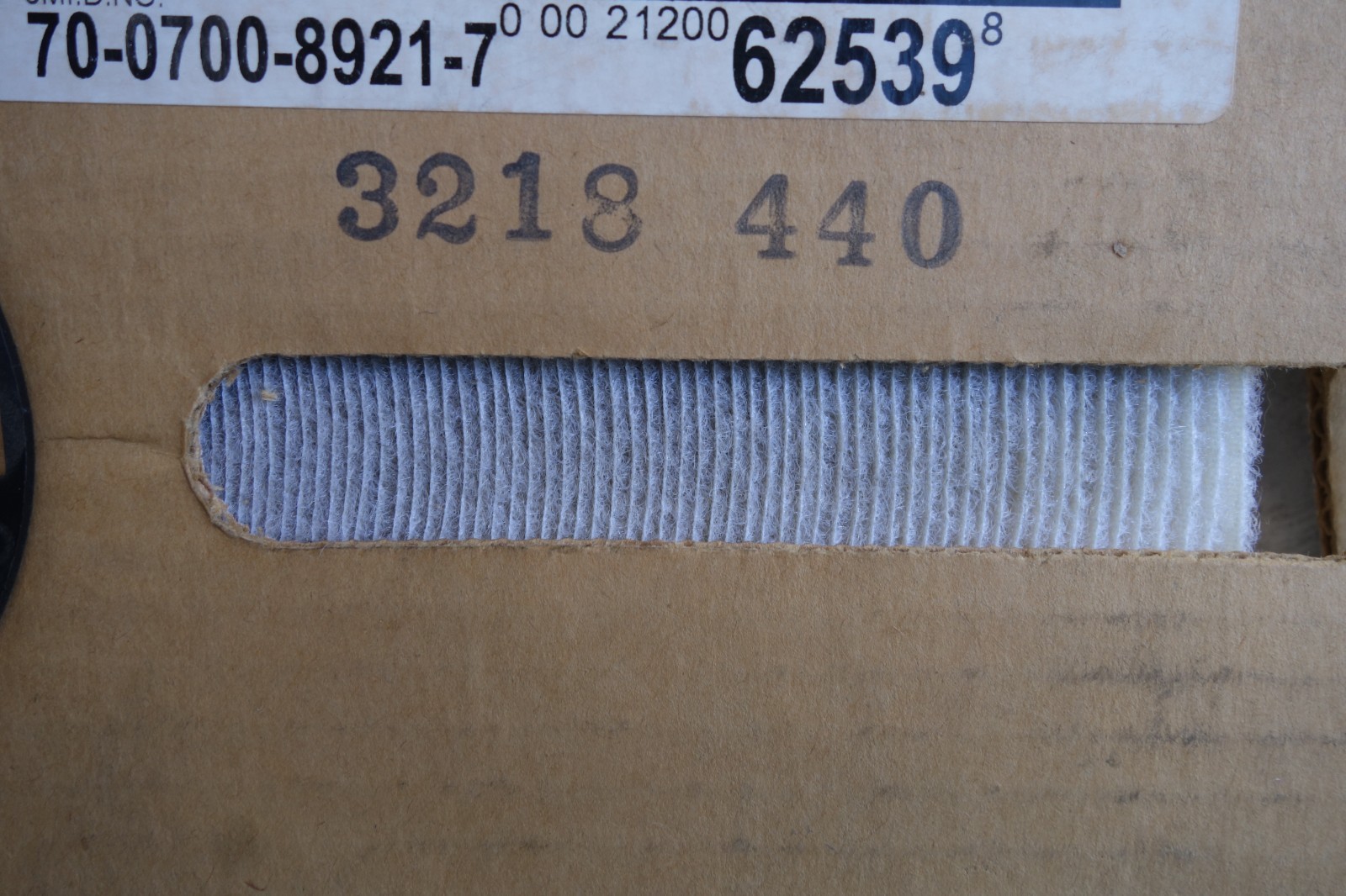3M Nylon Hook & Loop Fastener 62539 62554 White 1 in x 50 yd, NOS