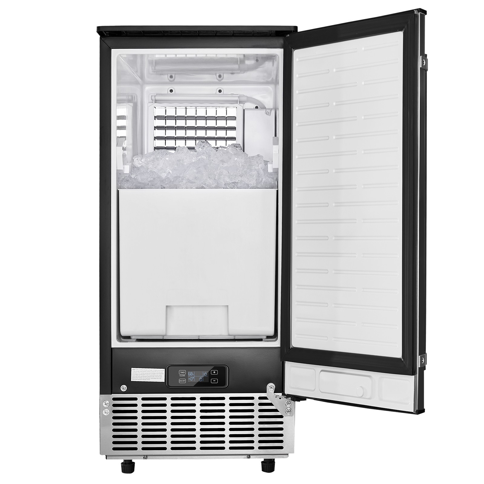 VEVOR Undercounter Ice Maker 80 Lbs/Day Built-in Ice Maker Machine
