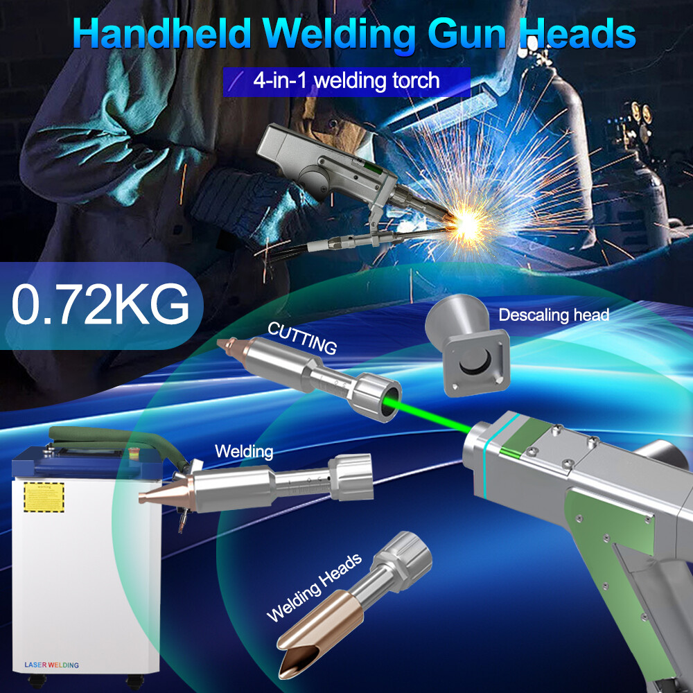 2000W Raycus 4 in 1 Combo Handheld Laser Welder Metal Cutting Cleaning Machine