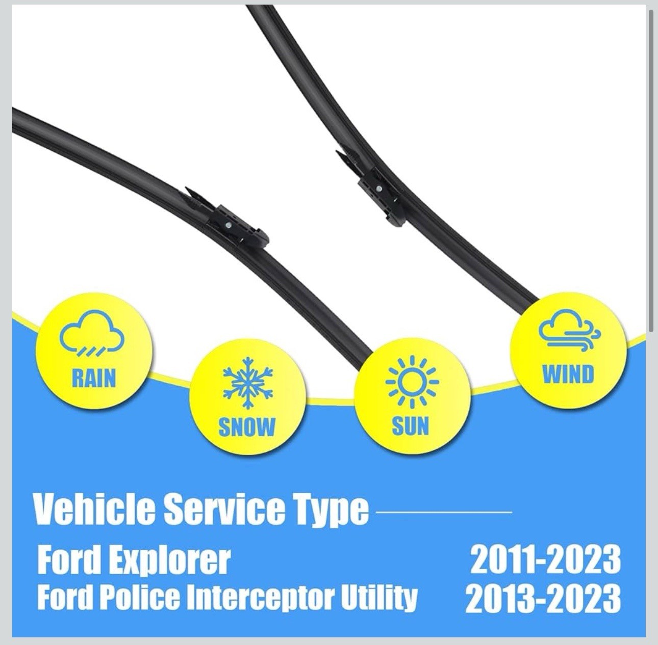 Windshield Wipers Replacement Wiper Blades for Ford Explorer 2011-2023 26/22/11″