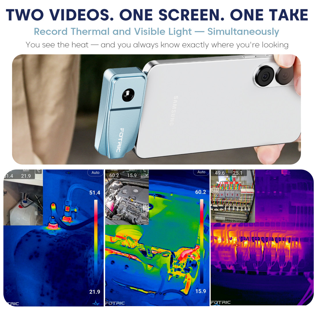 FOTRIC TP320A Thermal Imaging Camera 640×480 25Hz For Home Security Fit Android