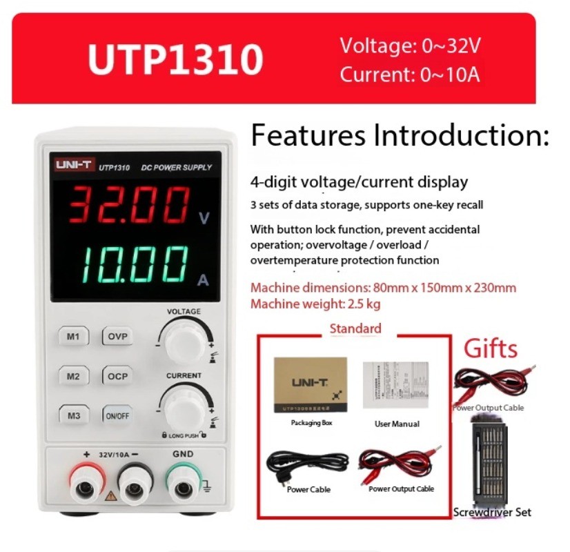High Precision DC Power Supply – Adjustable Voltage for Laptop Repair & Testing