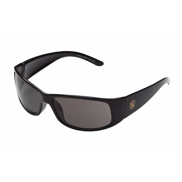 Smith & Wesson 21306 Elite, Safety Glasses, Uncoated, Light Gray Lens, Black