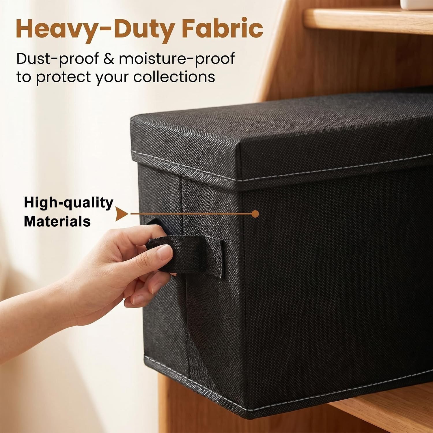 Storage Boxes with Clear Window – 2 Pack Case Holder Organize – 16.14″ x 6.14…
