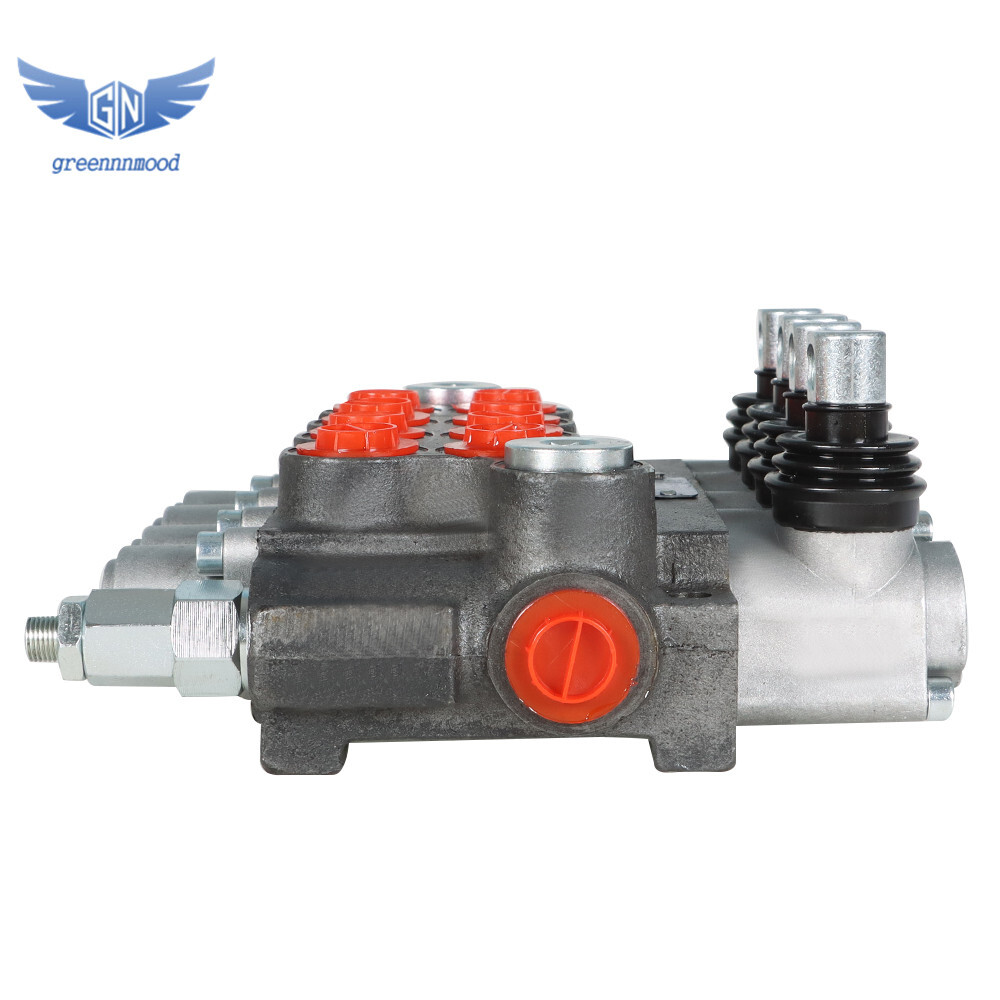 4 Spool Hydraulic Directional Control Valve 11gpm Double Acting Cylinder BSPP