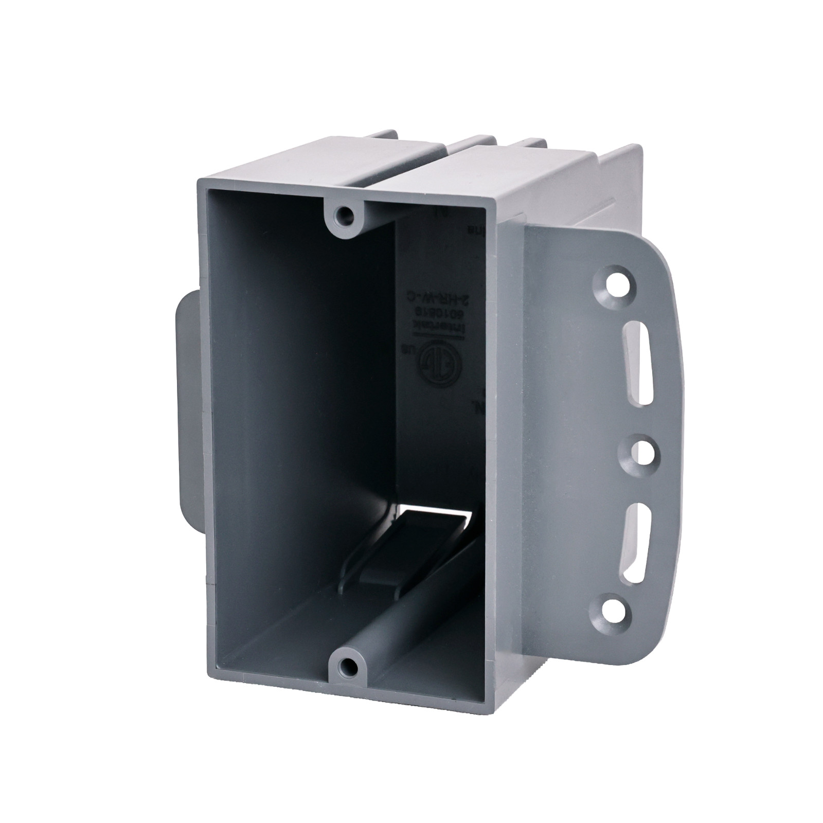 1-Gang New Work Electrical Box 22.5 Cu In Steel Stud Bracket