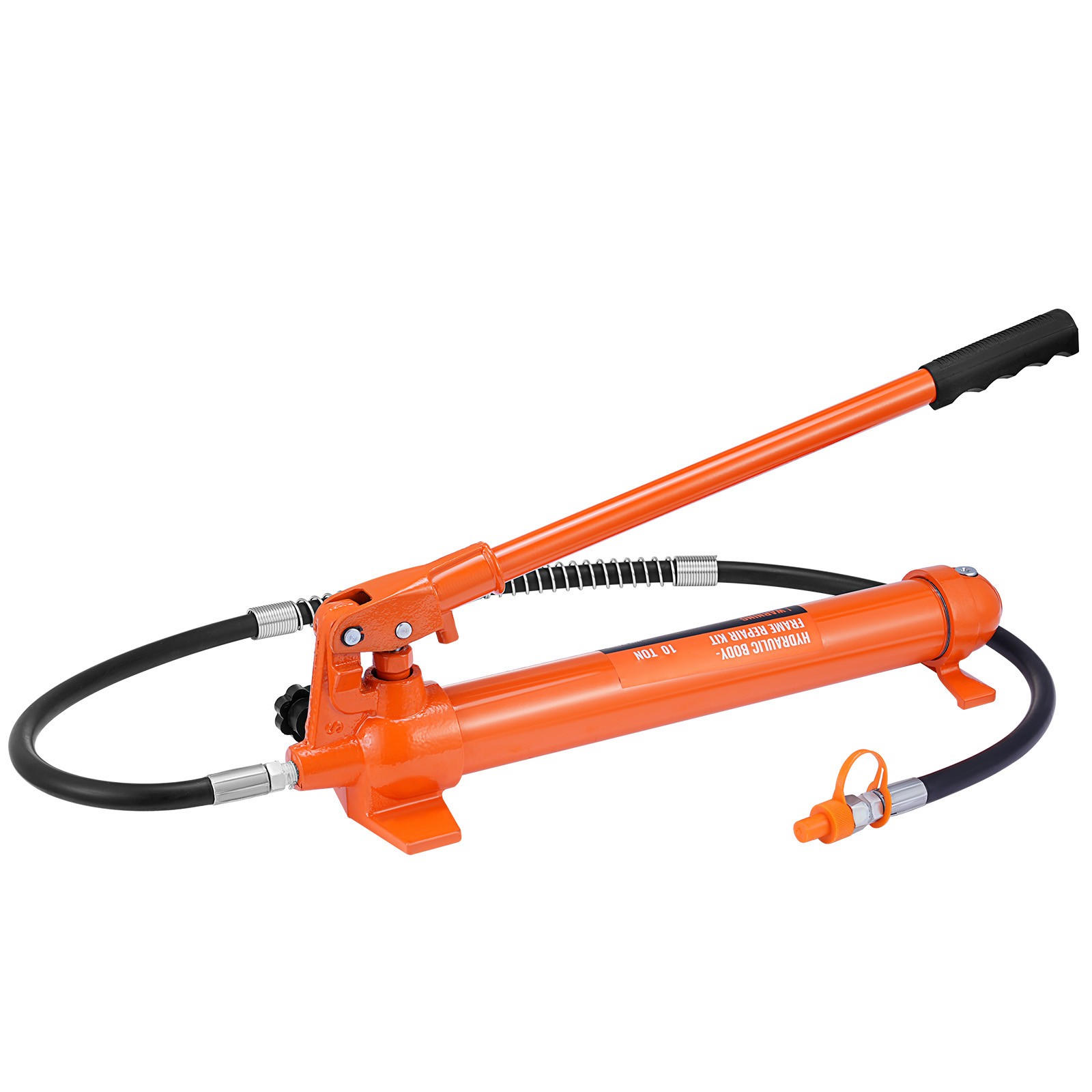 10Ton Hydraulic Ram Kit with Pump, 4.6ft/1.4m Oil Hose and Storage Case