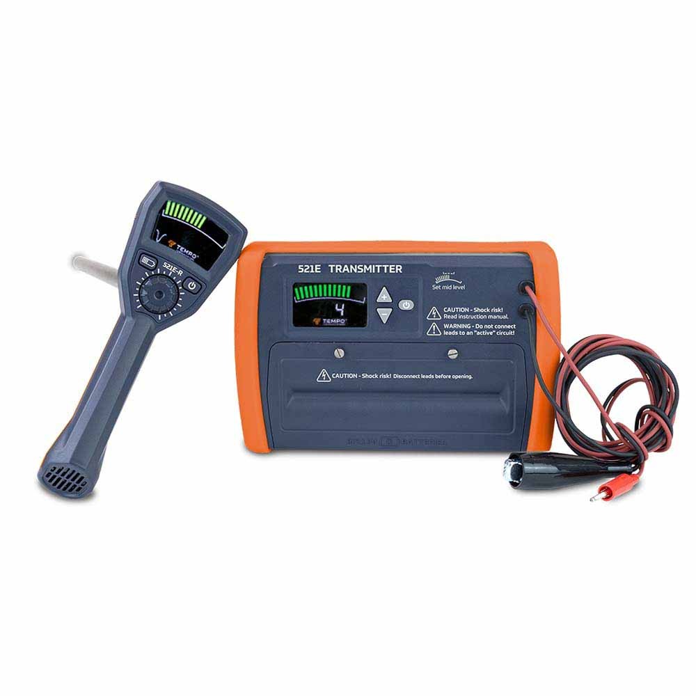 Tempo 521E Wire and Valve Locator Kit with Transmitter Receiver Case Clamp