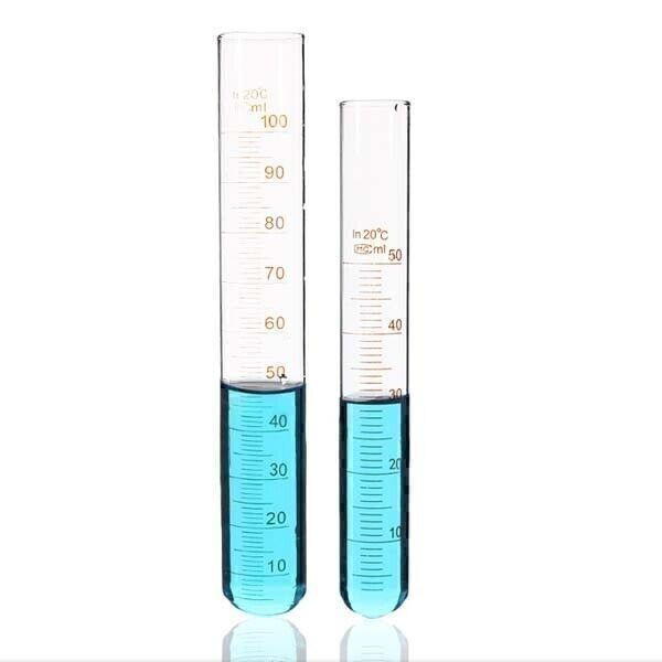 Physical laboratory test tube Borosilicate Glassware 3-10pcs organic 5-100ml
