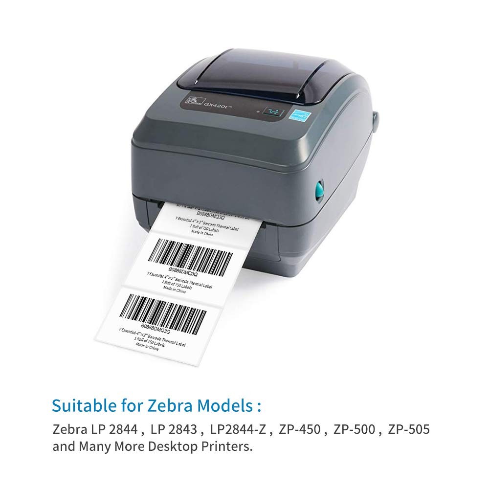 Essential 4″X2″ Direct Thermal Barcode Labels, Shipping Labels, 750 Labels of…