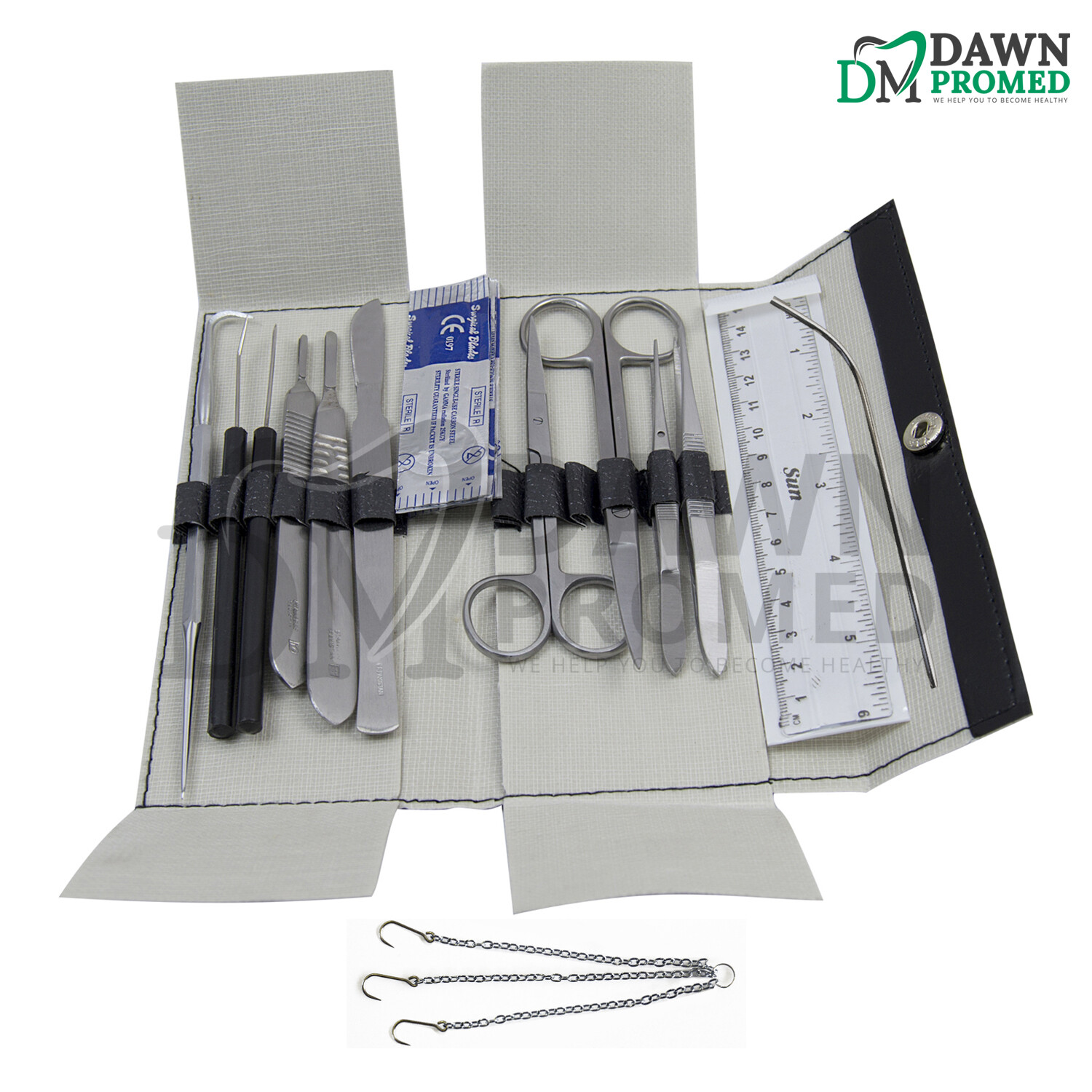 13 Pcs Minor Surgery Biology Medical Student Dissecting Tool Kit Set German Gr
