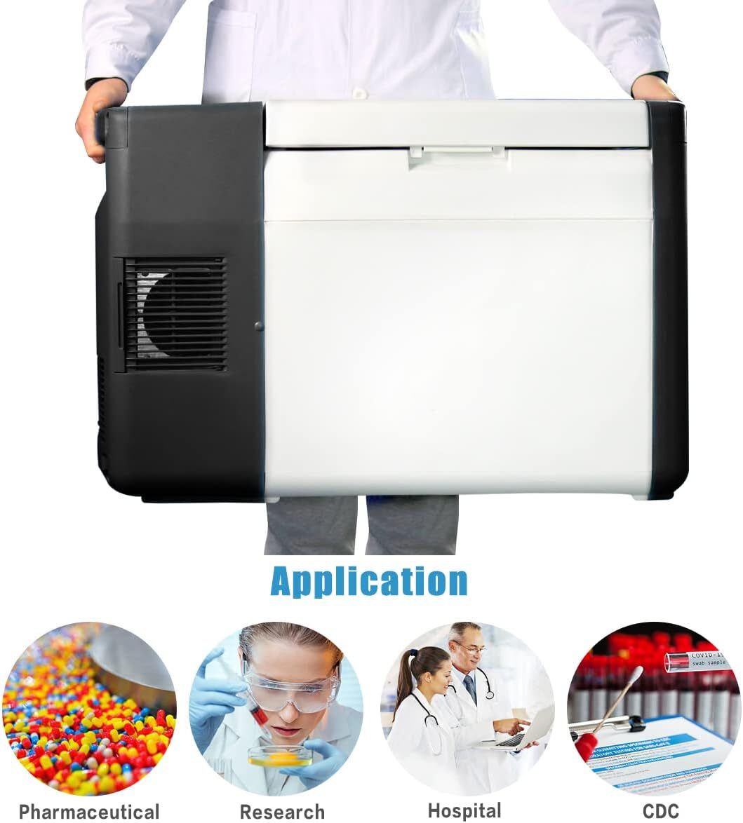-86℃ 20L Lab Portable Ultra Low Temperature Refrigerator Freezer Deep Freezer