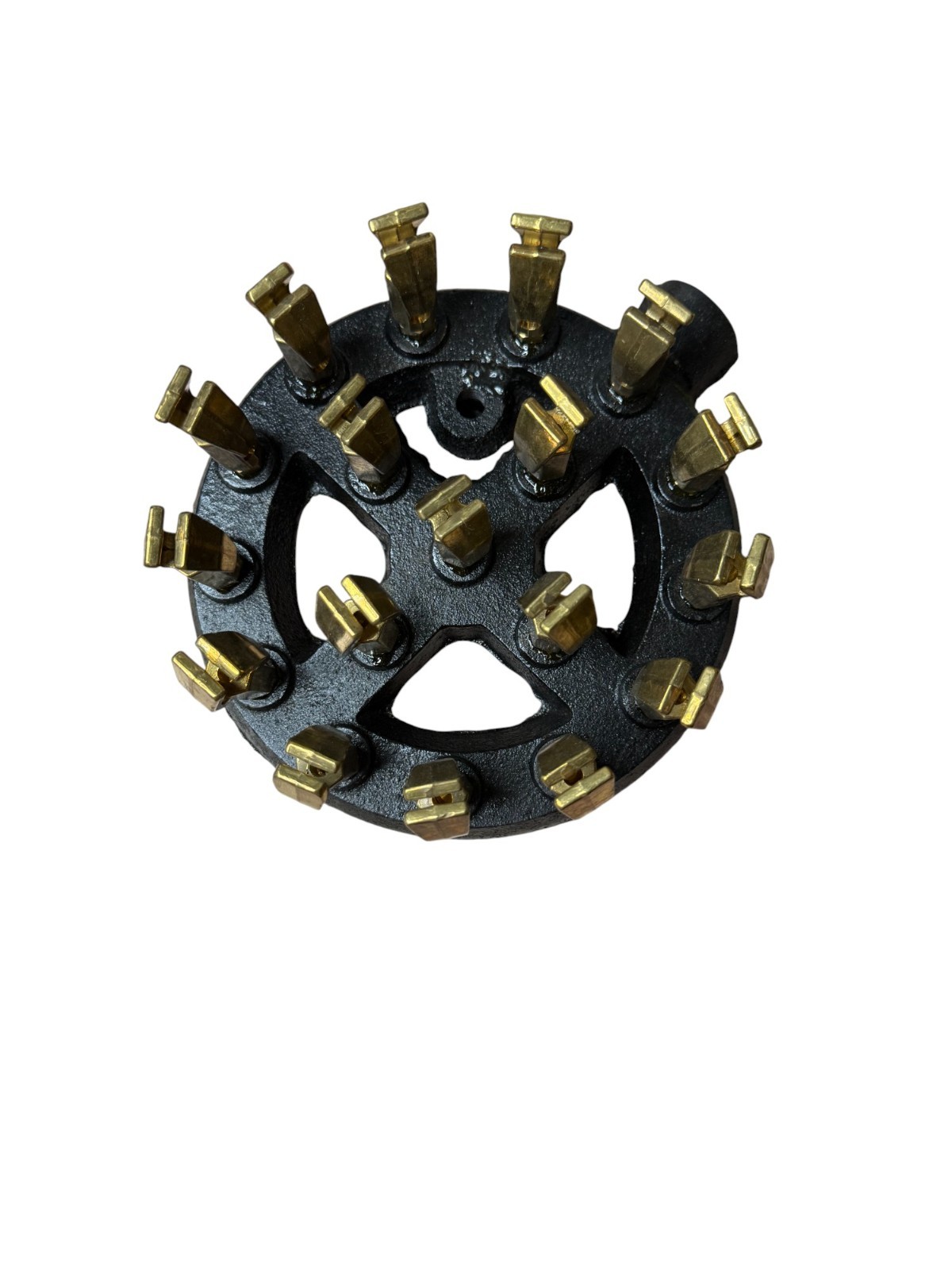 Duck Jet Gas Burner Head – 18 Tip Cast Iron/Brass Commercial Wok Stove
