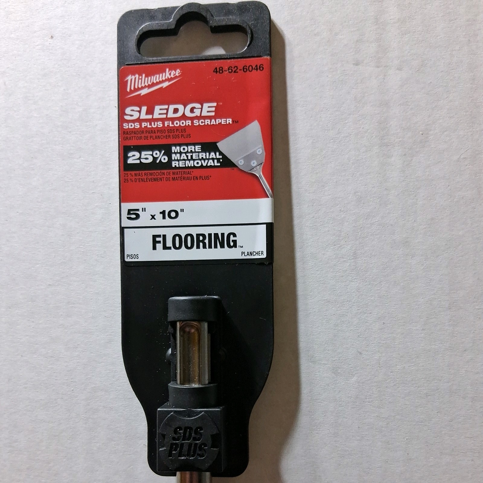 Milwaukee 48-62-6046 5×10 Sledge SDS Plus Floor Scraper