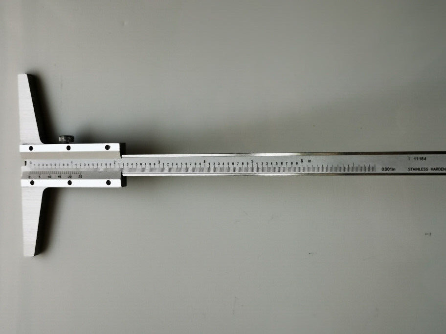 mhc, 6″ Vernier Depth Gage, 6″ x 0.001″ graduation, 4″ Base, 112-0060