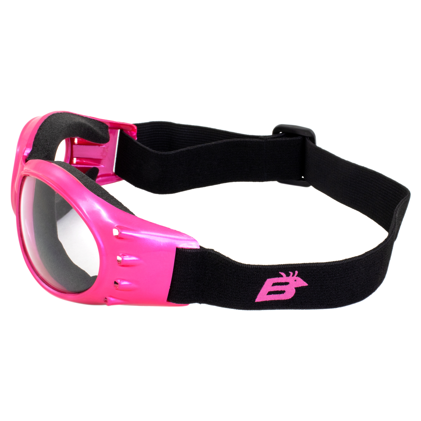 3 Birdz Eagle Womens Goggles Pink Frame Pink Mirror Clear + Smoke Lenses