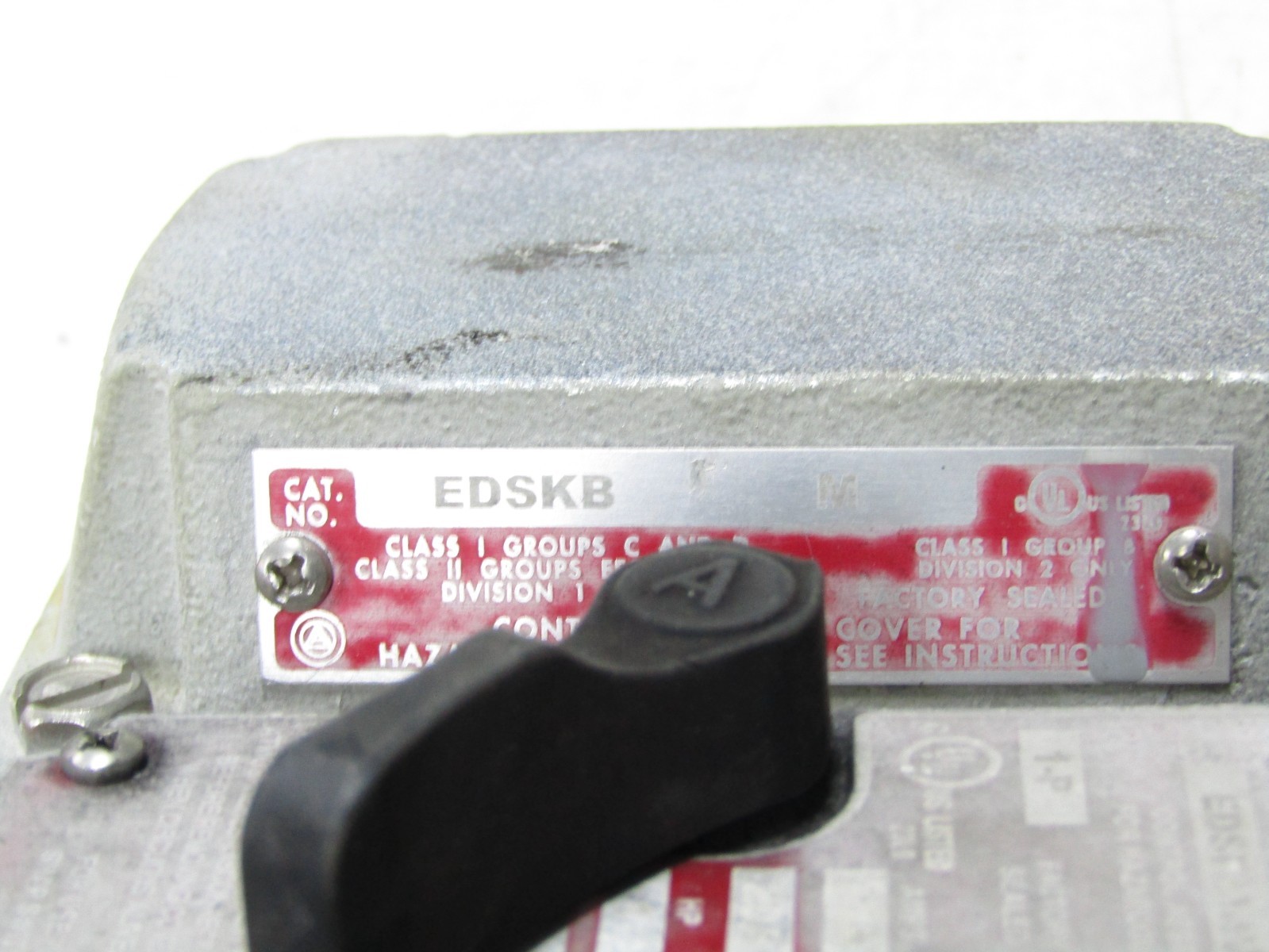 🙌APPLETON 20 AMP EXPLOSION PROOF SNAP SWITCH 120/277 VAC EDSF21AQ EDSC372SA