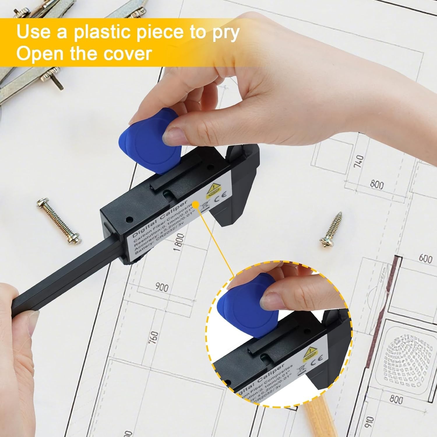 Extra-Large LCD Digital Caliper – 6-Inch Precision Tool for Crafts and Industry