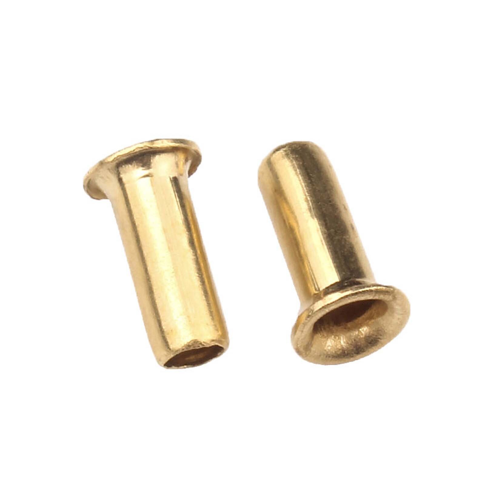 Brass Hollow Tubular Rivets Eyelet Leather Craft Grommet M0.9 to M6 DIY