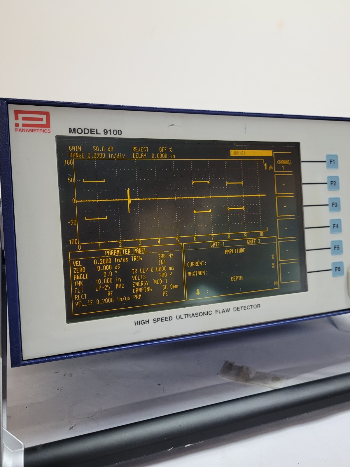 Panametrics 9100 High Speed Ultrasonic Flaw Detector Version 1.48