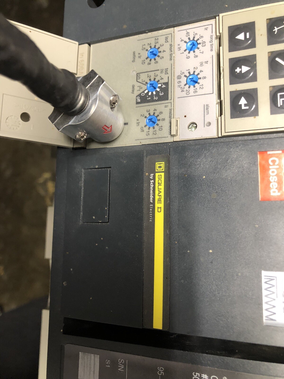 Aluminum Square D / Schneider 7 Pin Test Cable S33595 FOR FFTK NS, NT, NW TRIP