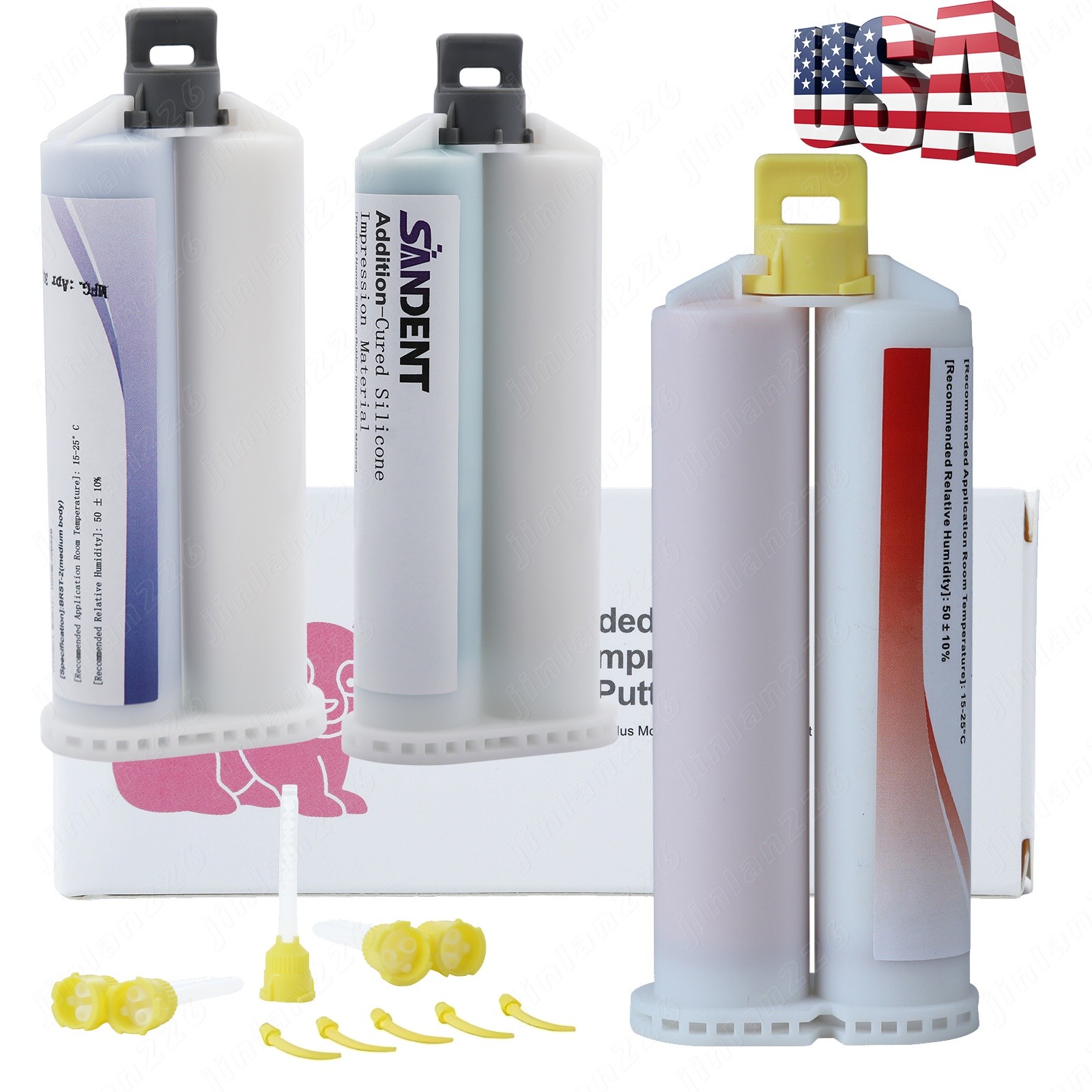 Dental Light/Heavy Body Impression Material FAST SET or REGULAR SET, 1-40 50ml