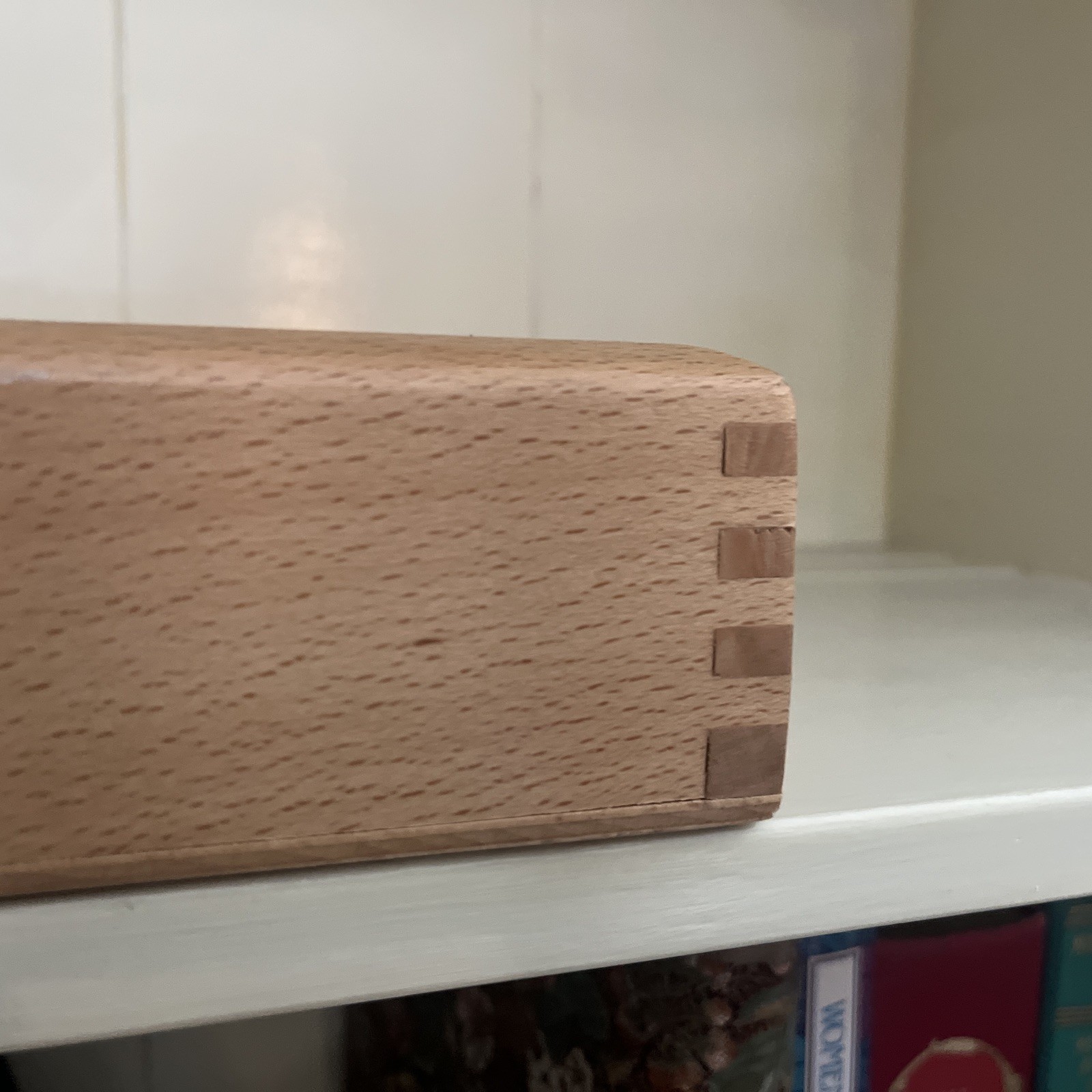 Vintage Beech Wood Divided Drawer Organizer Tray Dovetail Made In Romania»