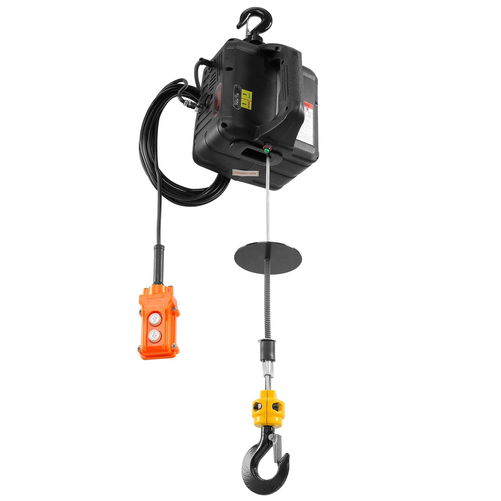VEVOR 3-in-1 Portable Electric Hoist Winch 1100lbs Wired/Wireless Remote Control