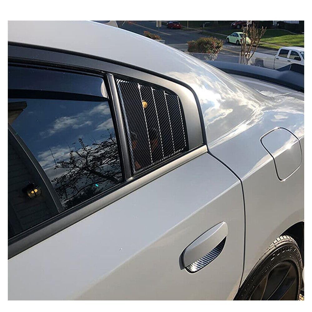V1 Carbon Fiber Side Window Louvers Dodge Charger 2011-2023 2pc DCH11V1-CFL-Wdl