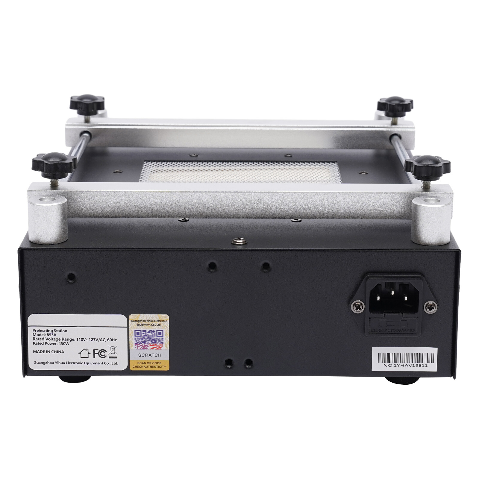 YIHUA 853A BGA IR Infrared Preheating Rework Station Hot Plate Preheater