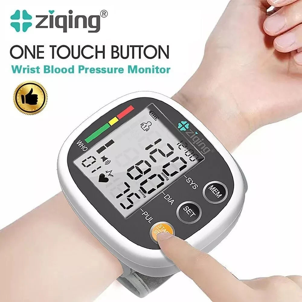 Automatic LCD Wrist Blood Pressure Monitor BP Machine Heart Rate Machine