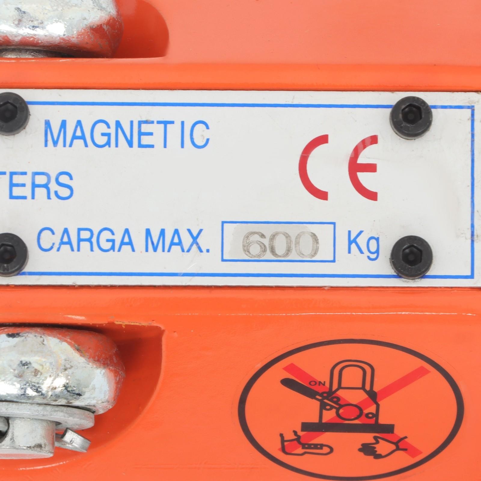 Magnetic Crane Permanent Magnetic Lifter 600Kg/1320Lbs Lifting Magnet Neodymium