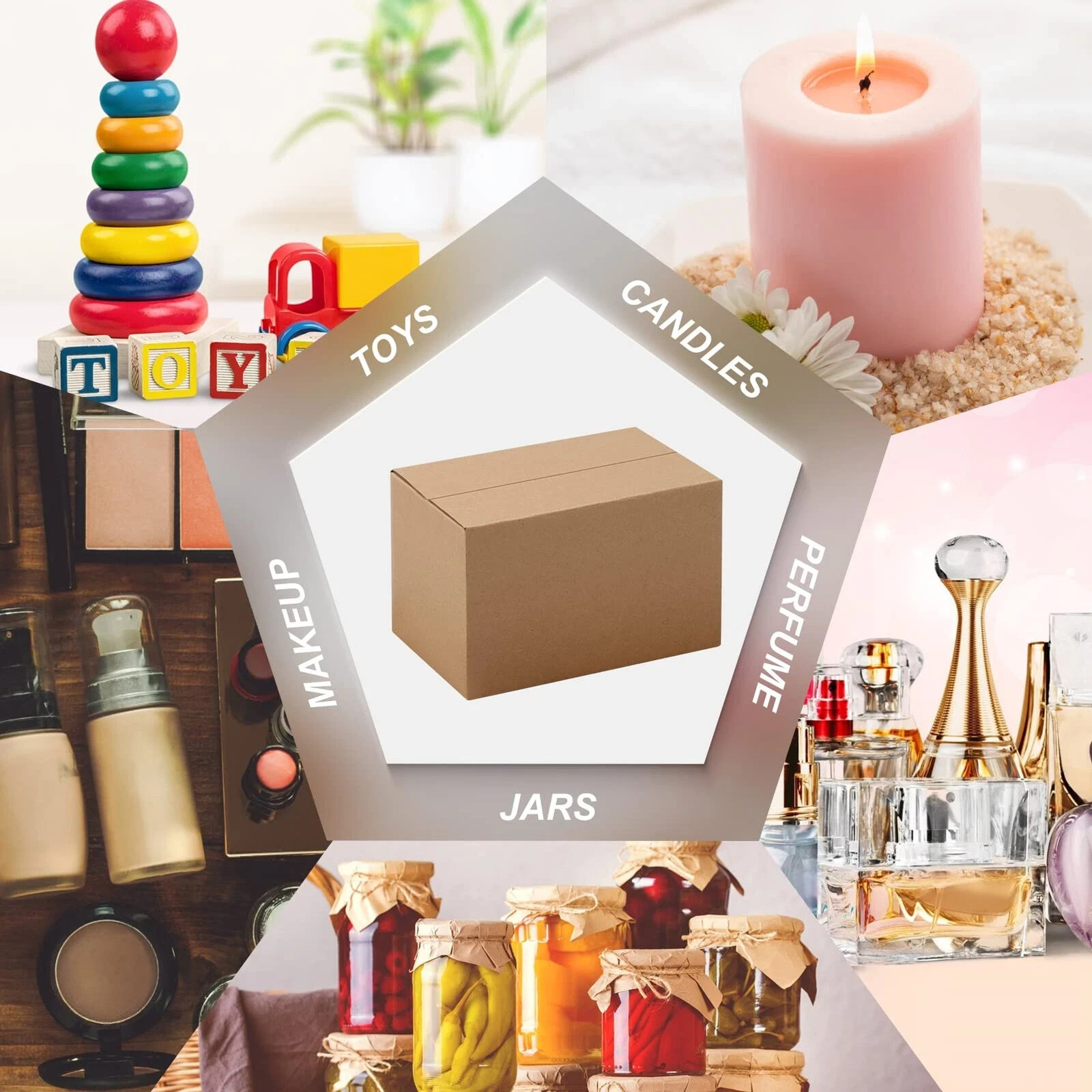 40 Packs 6x4x3 Shipping Boxes Corrugated Cardboard Mailing Shipping Boxes