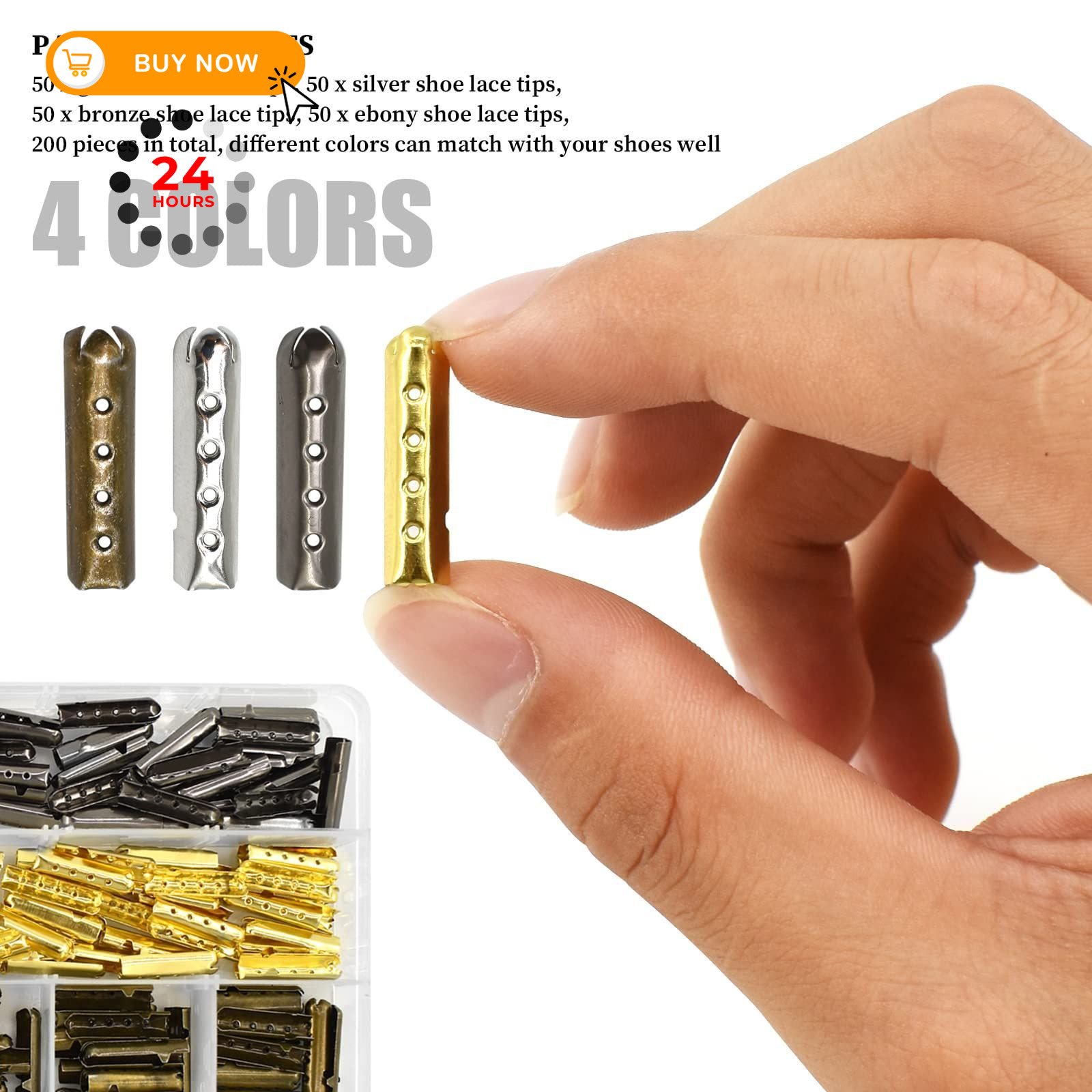 HDST-HOME 23mm 4 x 23 mm/ 0.16 x 0.9 inch, Golden, Silver, Gun-black, Bronze