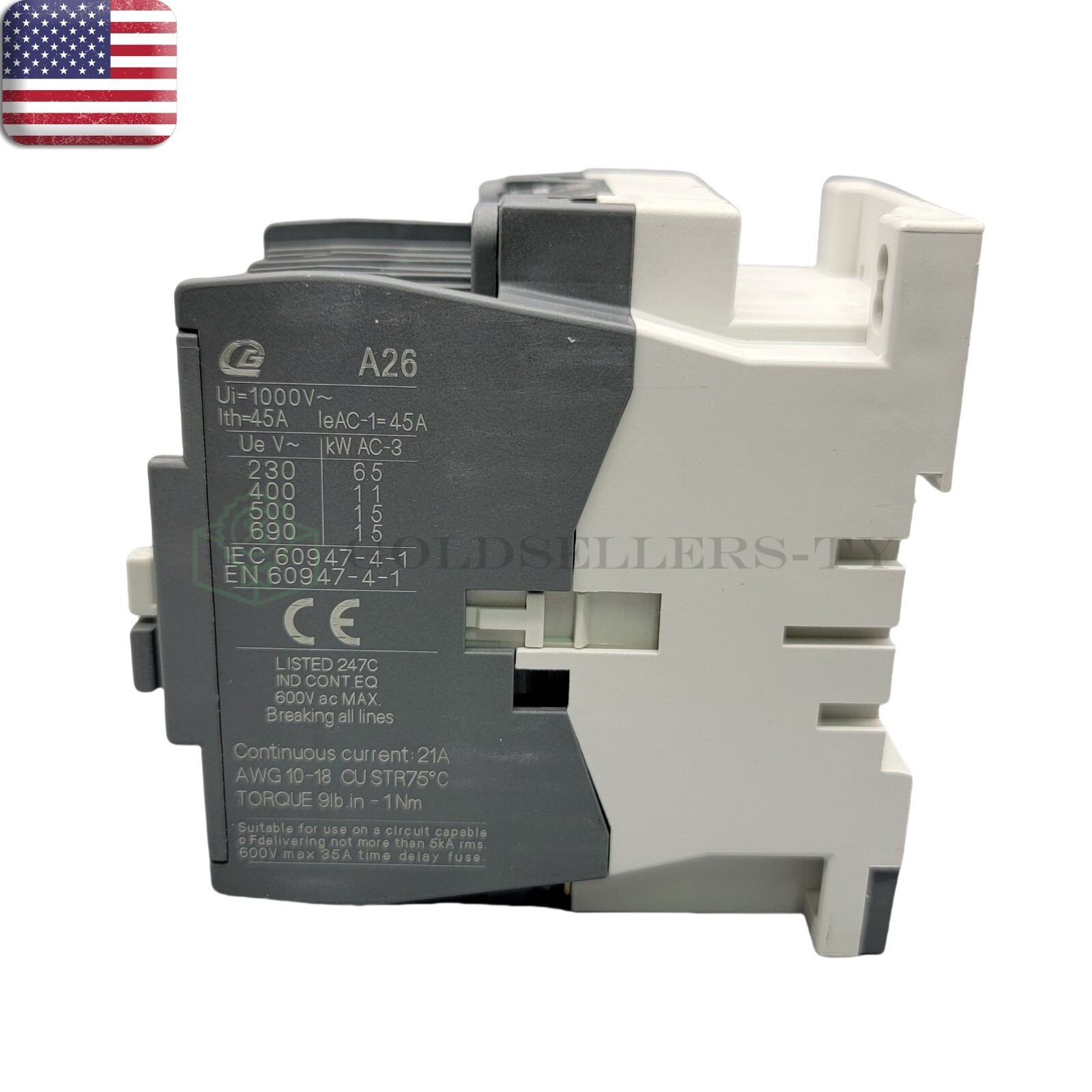 A26-30 AC Contactor 120V coil 3P Contactor A26-30-10-84 26A 1NO NEW