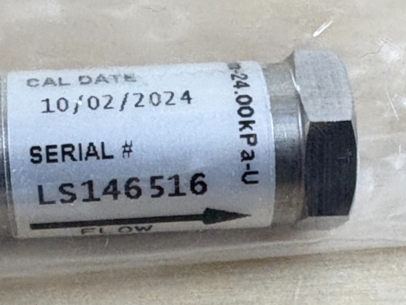 Cincinnati CTS Fixed Leak Orifice Standard, 64.83 scc/m @ 24.0 kPa, 520-64.39