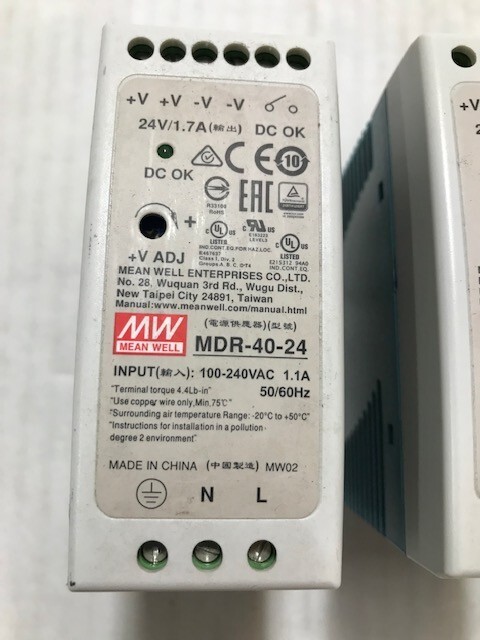 MW MDR-40-24 24VDC POWER SUPPLY