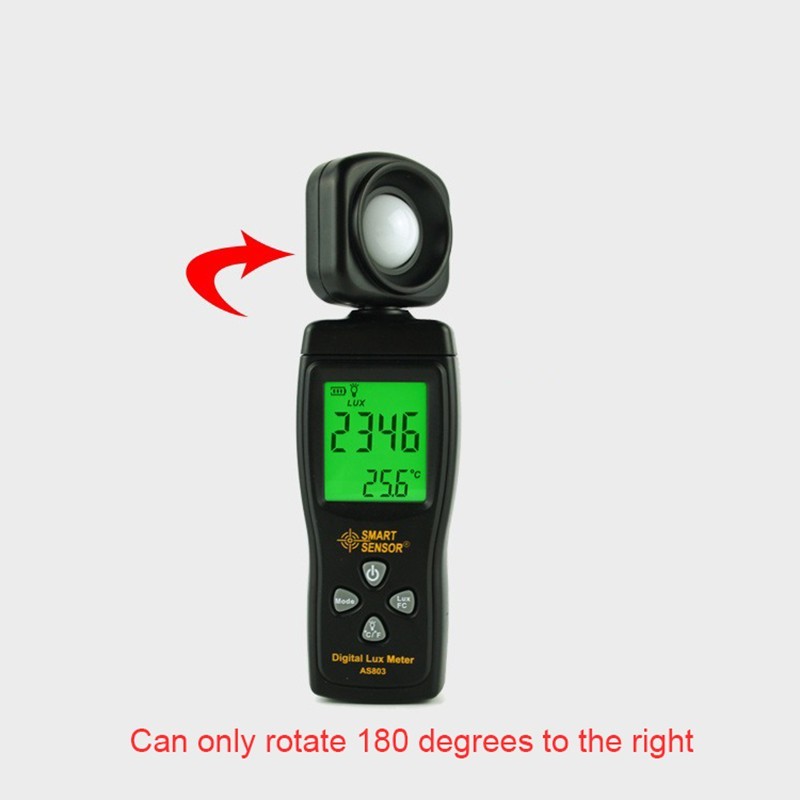 Digital Light Meter Luxmeter Illuminometer Lux/Fc Photometer