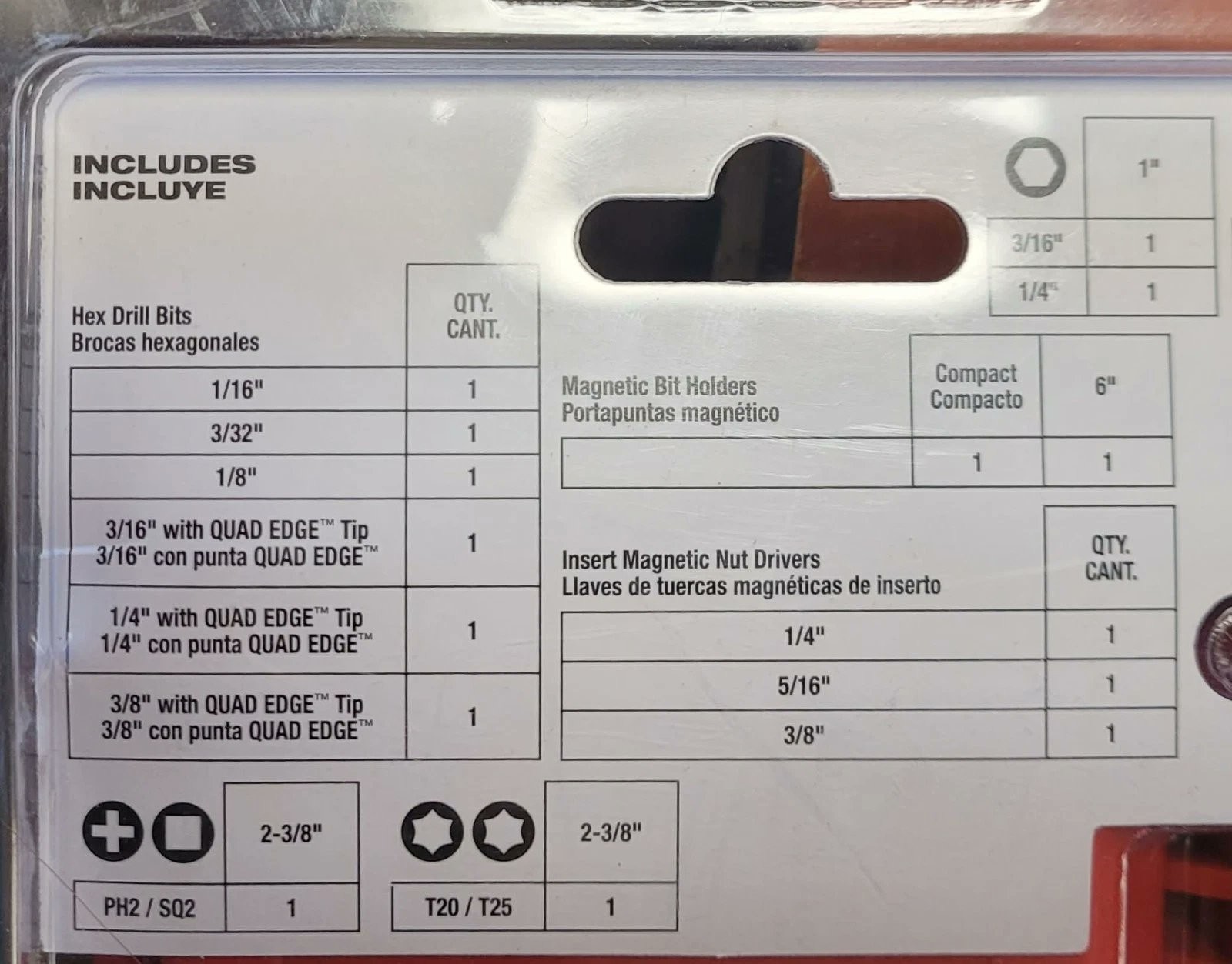 Milwaukee 48-32-4098 Shockwave 75 Pc Drill Drive Bit Set 1/4″ Hex Shank PACKOUT