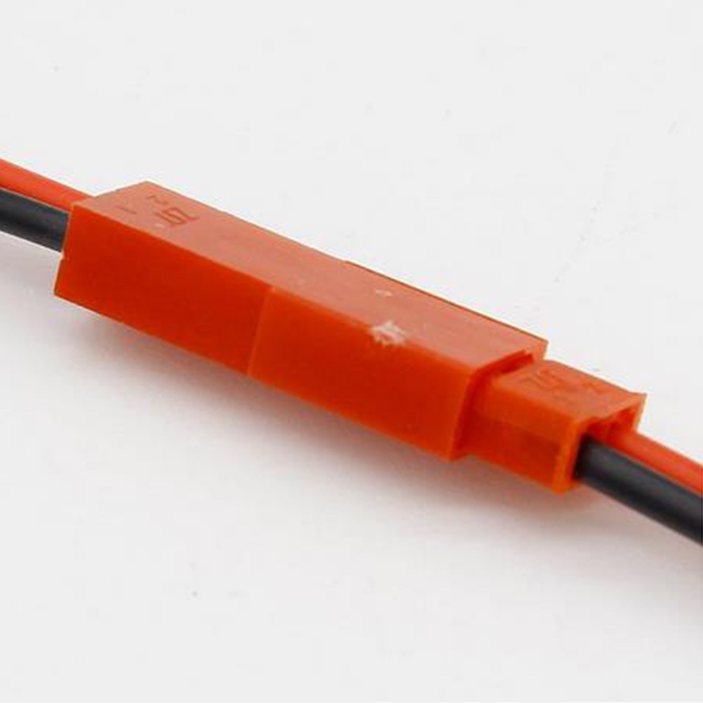 Connector Cable with 2P Assembled Connector 200mm Red + Black Wire