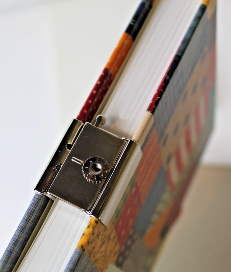 Vintage New In Box Hallmark Journal Diary Combination Lock – Patchwork Design