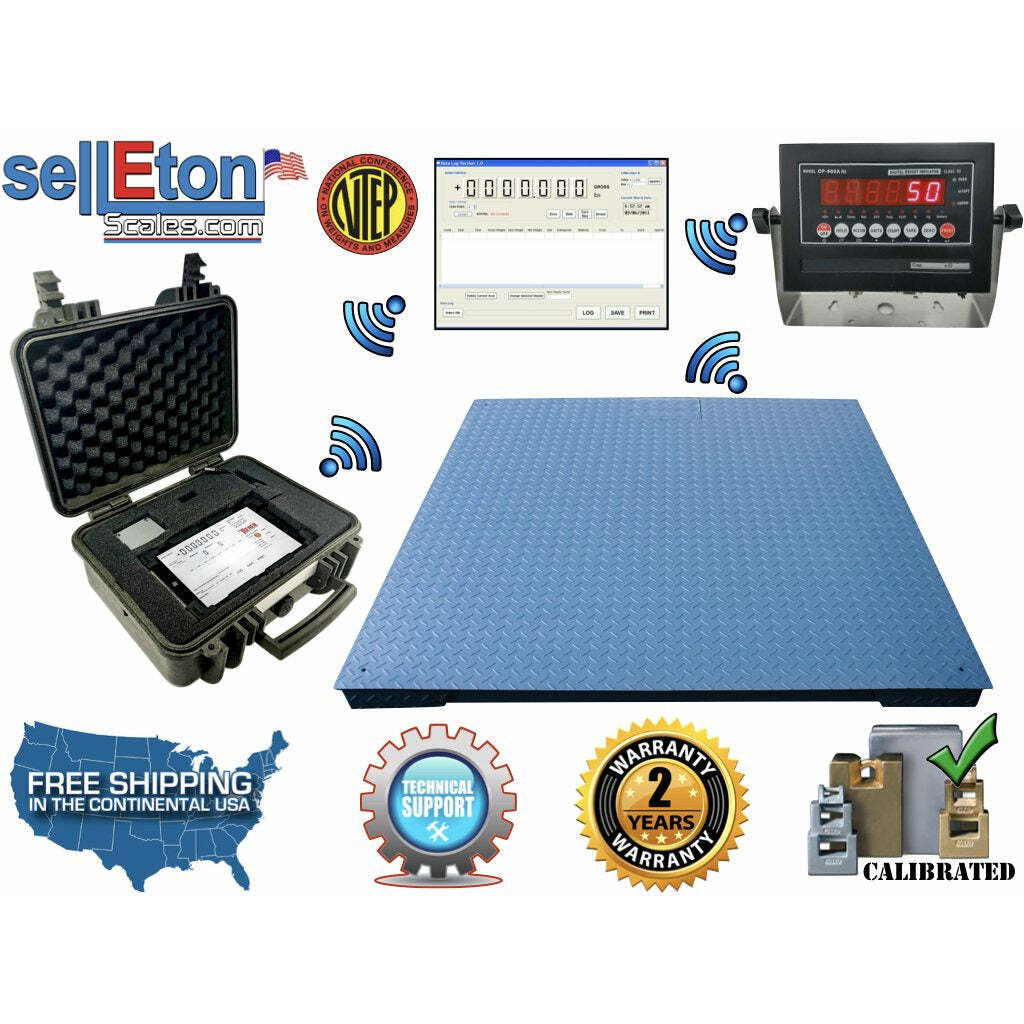 SL-800-3×3-1 36″ x 36″ (3’x3′) NTEP Legal For Trade Floor Scale 1000 lbx .2 lb