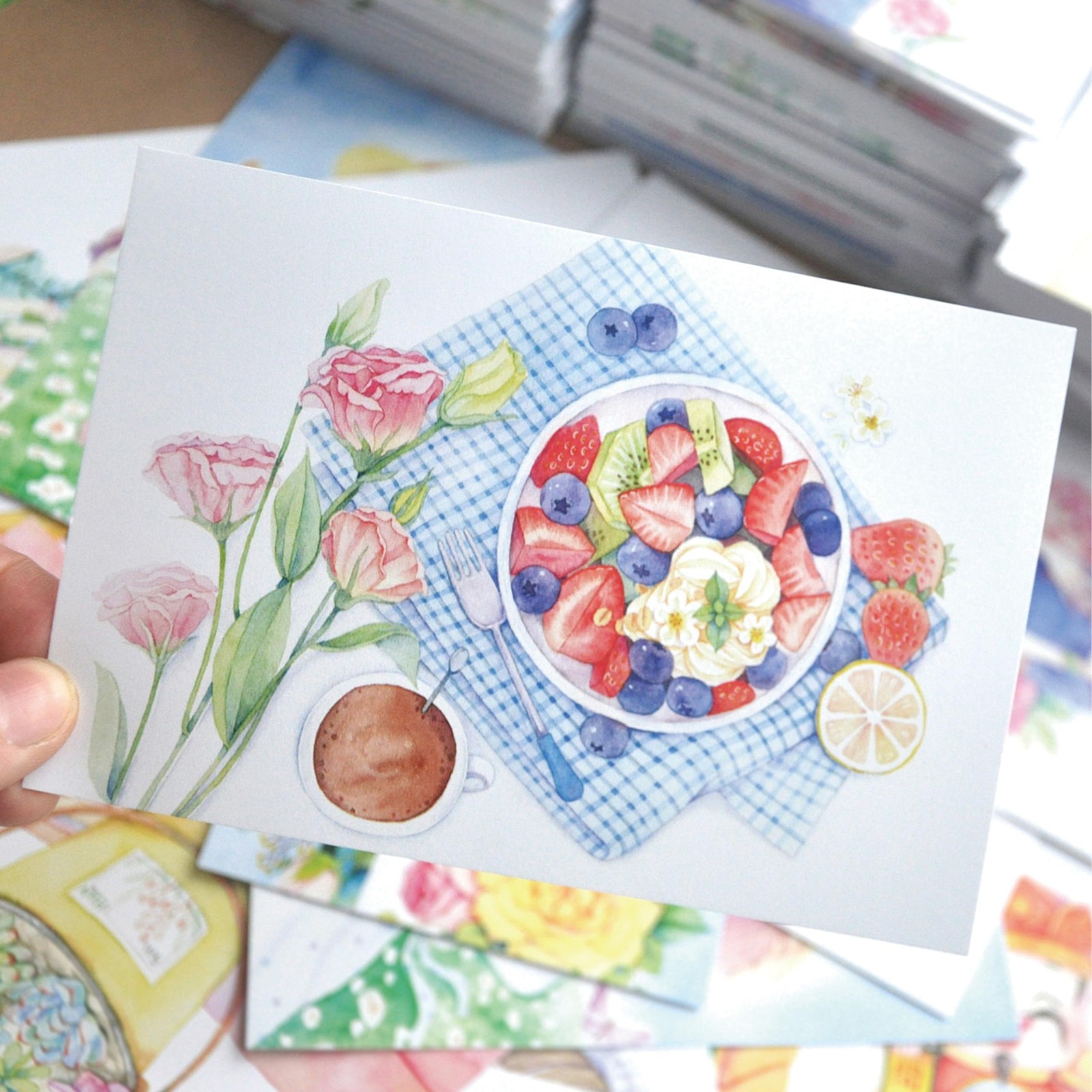 MEIOPUOYEAM Blank Postcards for Mailing, 100 White 4×6, 4 x 6-100PCS,