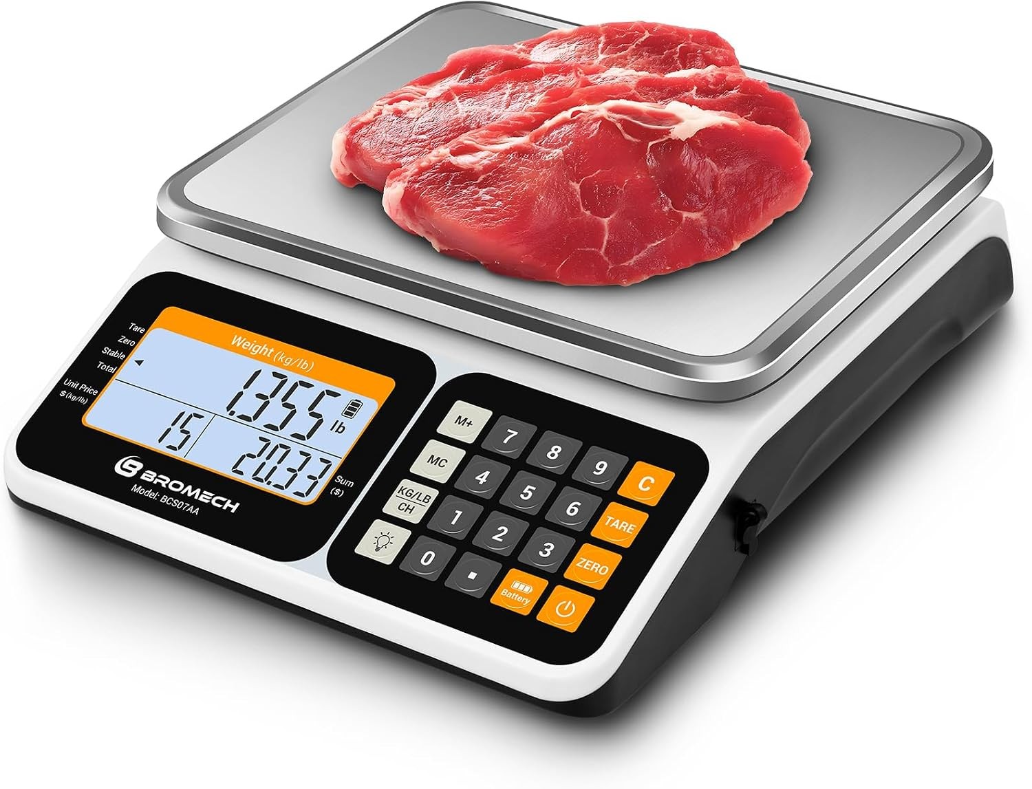 Commercial Food Scale 66lb/30kg High Precision Digital Price Computing Scale