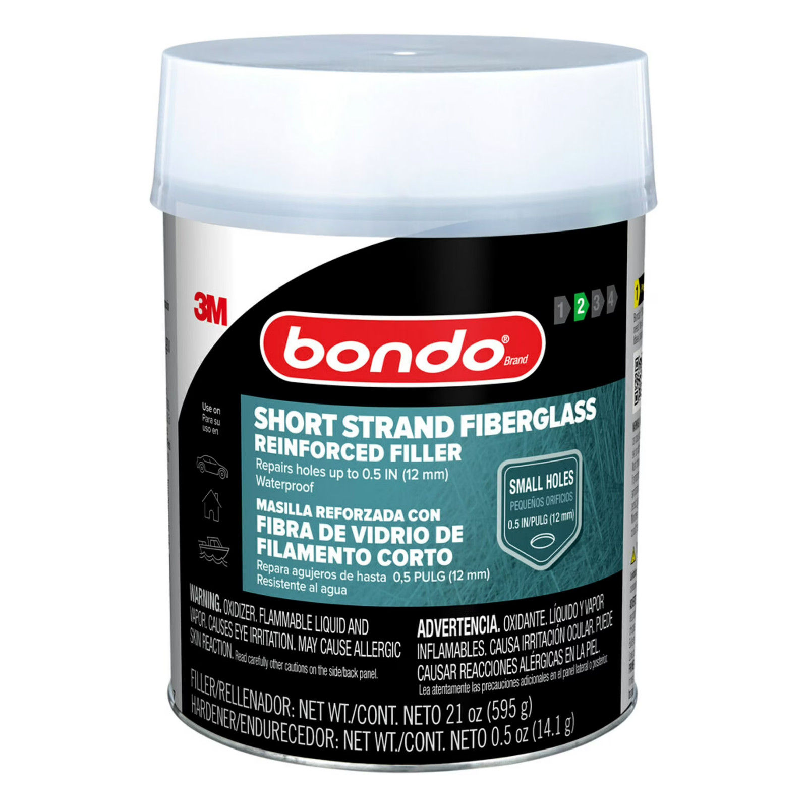 Bondo® Short Strand Fiberglass Reinforced Filler SS-PT-ES, 21 oz