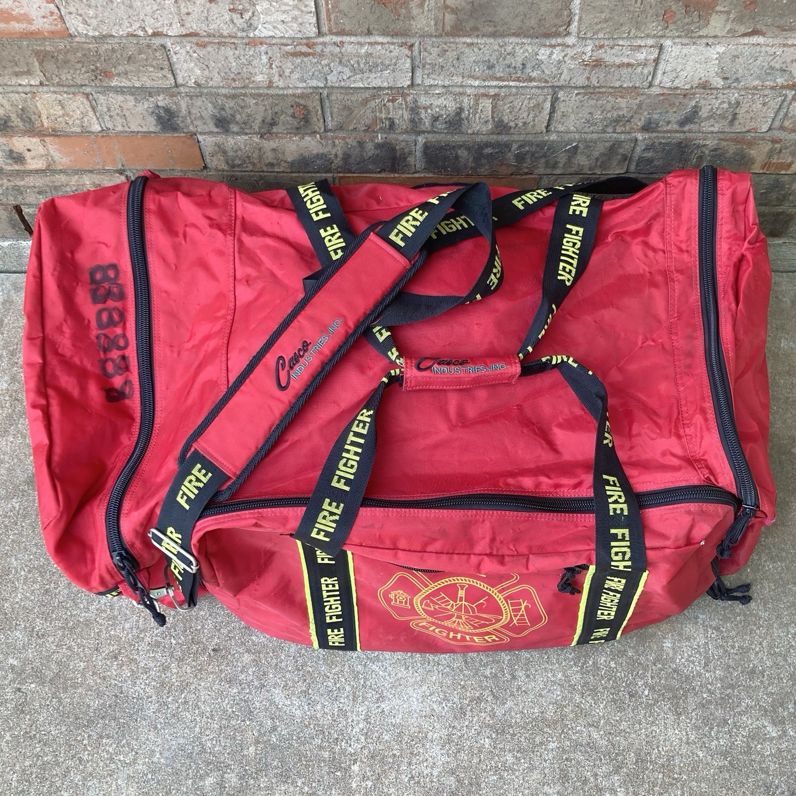 Firefighter Gear Bag Duffle Turnout Bag w/ Shoulder Strap