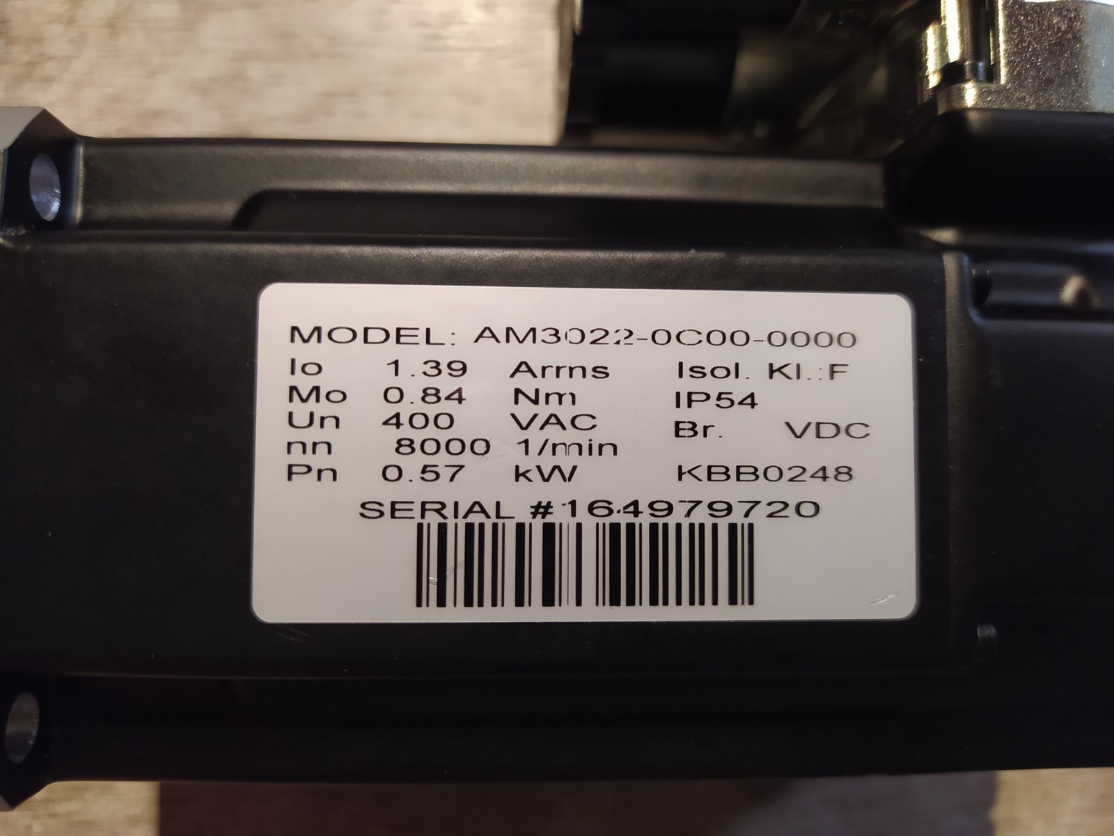 BECKHOFF AM3022-0C00-0000 SERVO MOTOR [NEW]